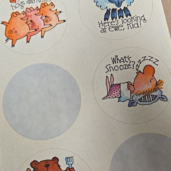 Vintage Cute Animal Sticker Set 4 I've seen these sell 5 dollars each separately - Picture 9 of 13